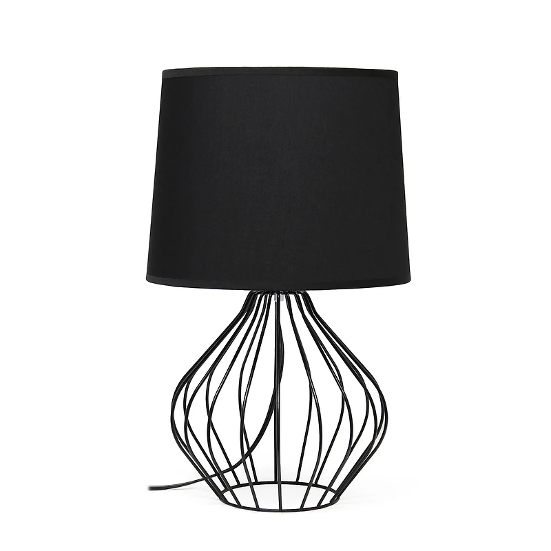 Simple Designs 19.7" Geometrically Wired Table Lamp