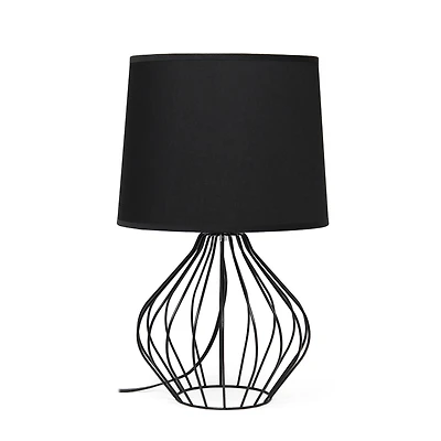 Simple Designs 19.7" Geometrically Wired Table Lamp