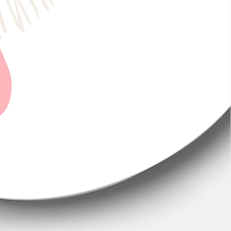 Designart - Abstract Flowers On Minimal Shapes III