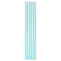 12 Packs: 6 ct. (72 total) Aqua Iridescent Micro Gem Strips by Recollections™