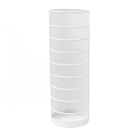 Mind Reader White Round Wire Basket Umbrella Stand