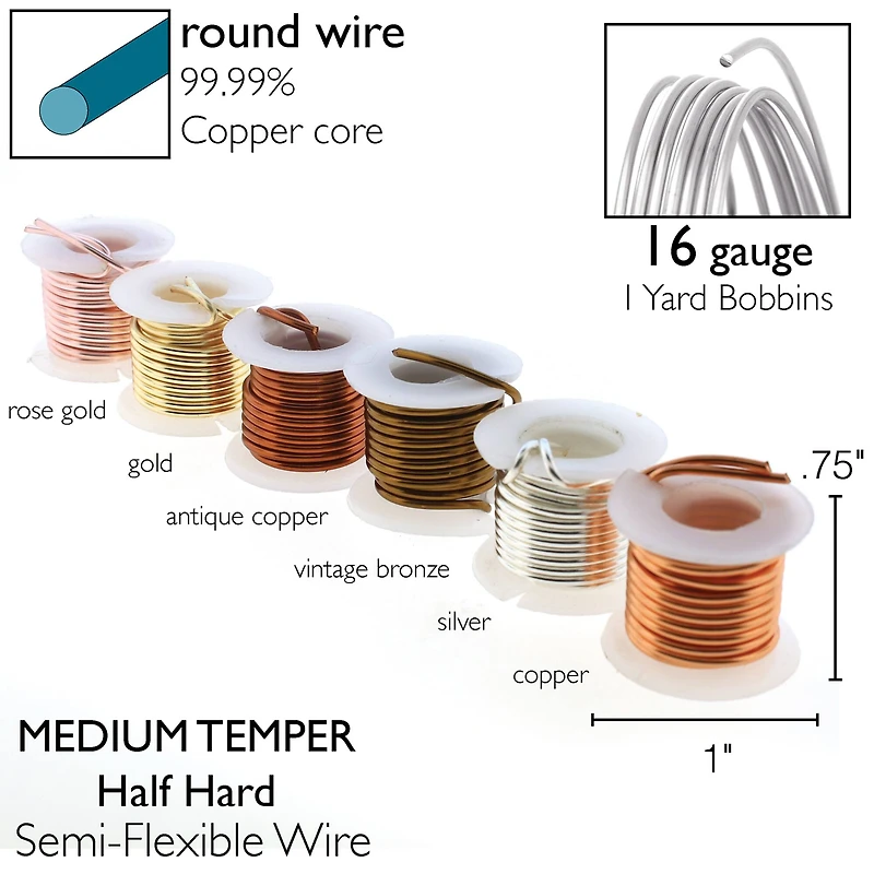 The Beadsmith® Wire Elements™ Lacquered Tarnish Resistant Wire Set