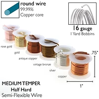The Beadsmith® Wire Elements™ Lacquered Tarnish Resistant Wire Set