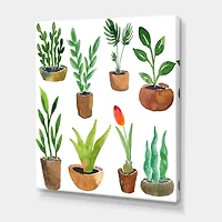 Designart - Eight Potted House Plants