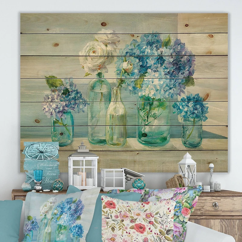 Designart - Coastl Flowers Bouquets