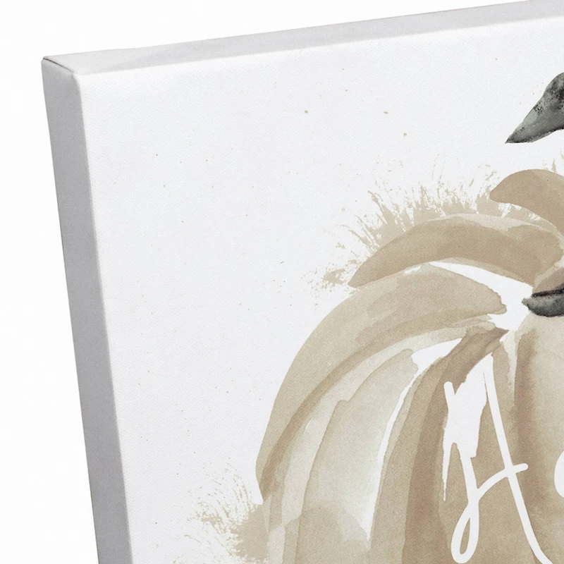 Hello Pumpkin Fall Canvas Wall Art