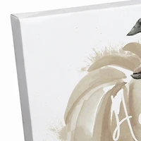 Hello Pumpkin Fall Canvas Wall Art