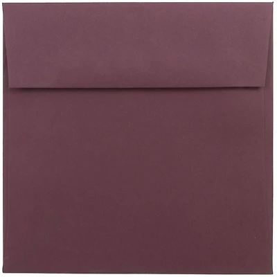 JAM PAPER 6 x 6 Premium Square Invitation Envelopes, Burgundy, 25/Pack