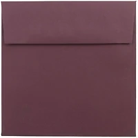 JAM PAPER 6 x 6 Premium Square Invitation Envelopes, Burgundy, 25/Pack