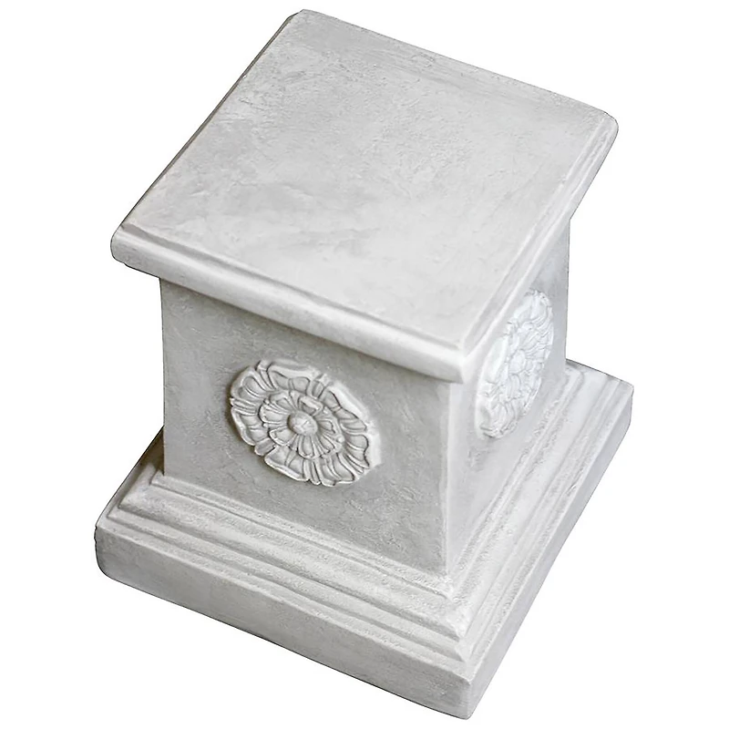 Design Toscano 13" English Rosette Garden Sculptural Plinth