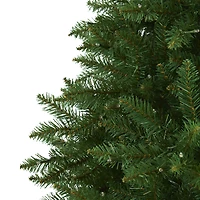 7.5ft. Pre-Lit Green Valley Fir Artificial Christmas Tree with Clear LED Lights