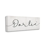 Stupell Industries Darlin' Canvas Wall Art