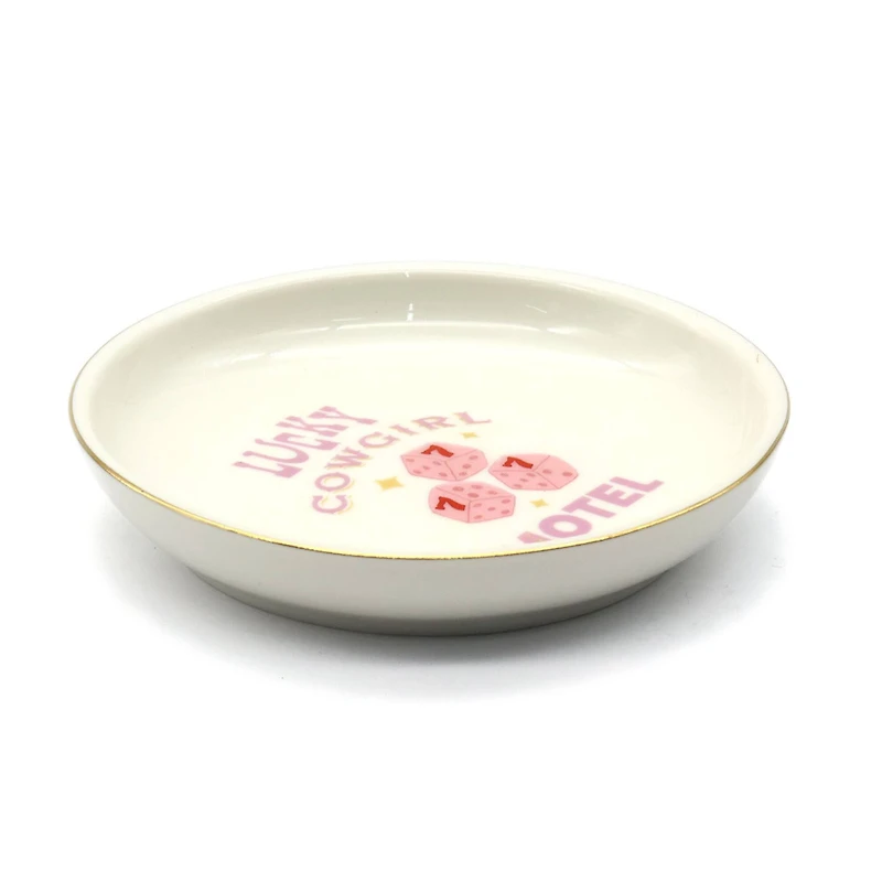 Assorted 4.25" Cowgirl Ceramic Trinket Dish by Fab Finds