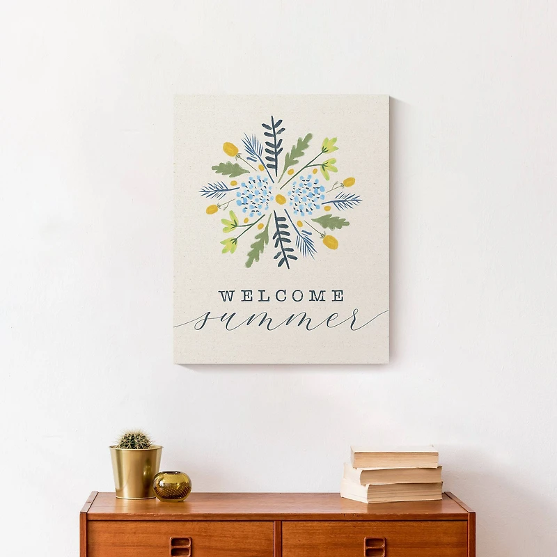 Welcome Summer 16" x 20" Canvas Wall Art