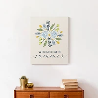 Welcome Summer 16" x 20" Canvas Wall Art