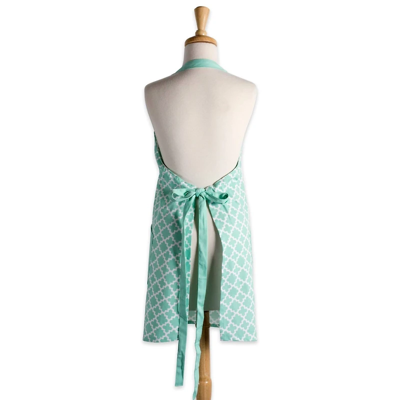 DII® Aqua Lattice Print 2-Pocket Apron