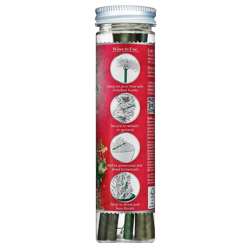 ScentSicles® Snowberry Pine Scented Ornament Sticks, 6ct.