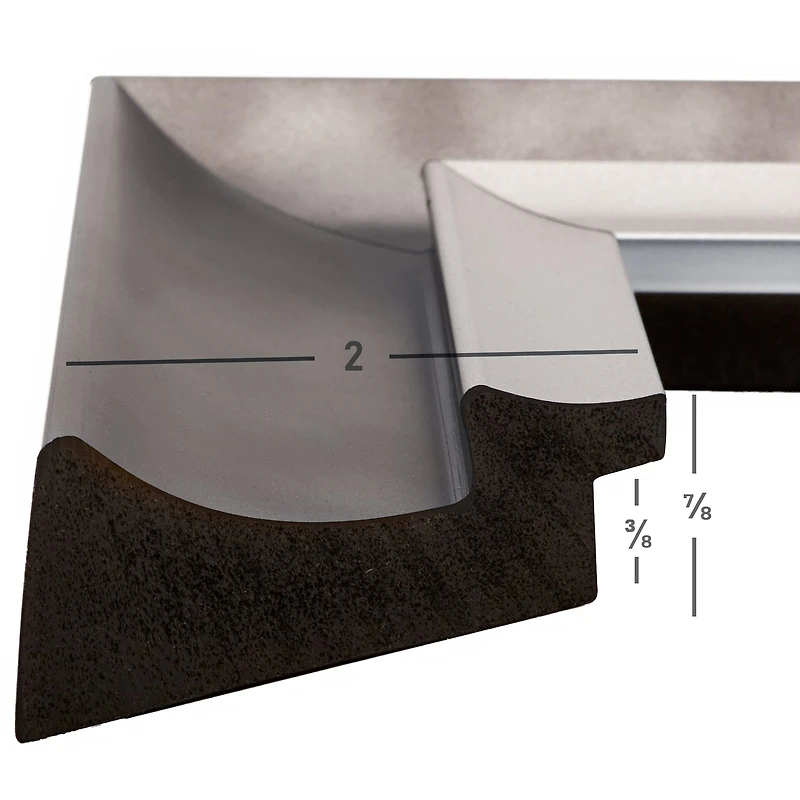 Craig Frames Ventura Pewter Picture Frame