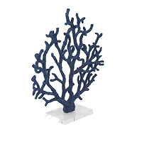 16" Blue Coastal Coral Sculpture