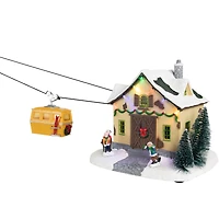 Christmas Village LED Lighted Animated & Musical Trolley Car Ride