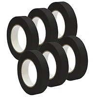 Premium Grade Black Masking Tape Roll, 6ct.