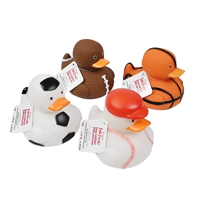 Assorted 4" Sports Rubber Duck, 1pc. by Fab Finds