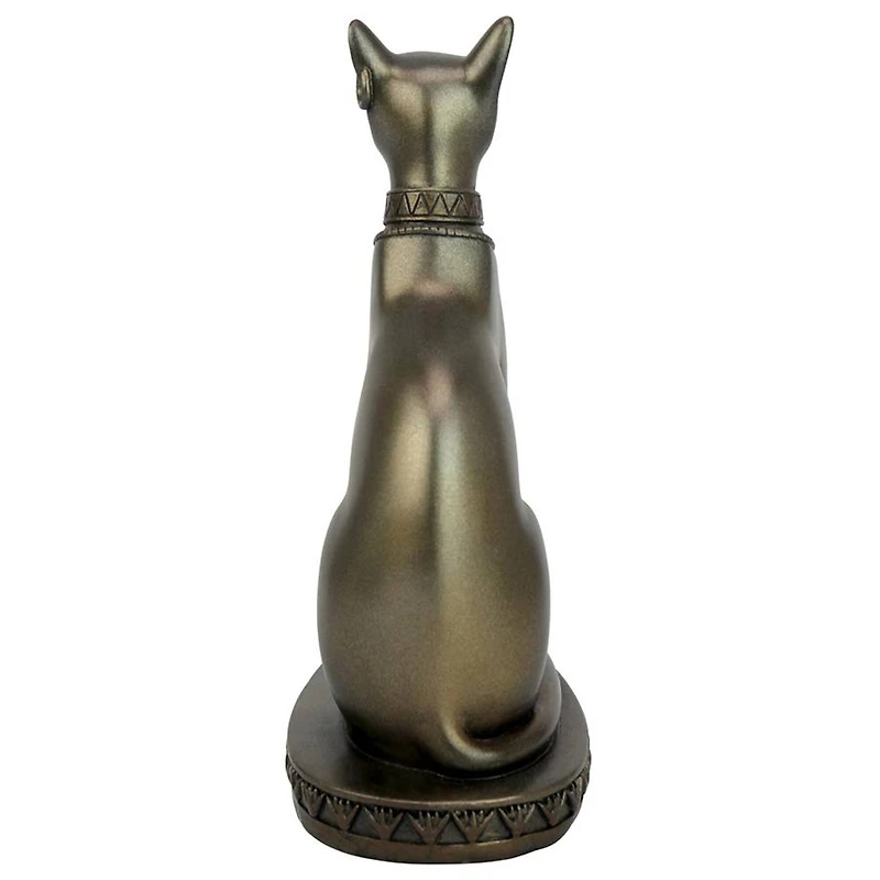 7.5" Gold Cat Goddess of Ancient Egypt Statue
