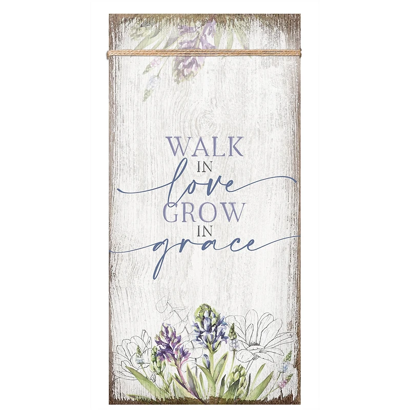 Walk In Love Wood Plaque