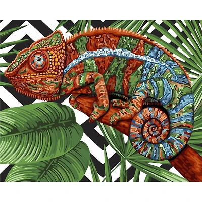 Crafting Spark Chameleon Painting by Numbers Kit