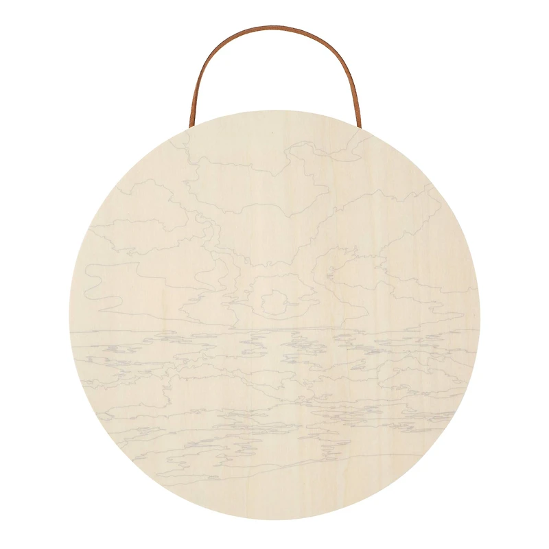 Beach Sunset Paint-by-Number Plywood Surface Kit by Artist's Loft®