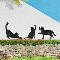 Glitzhome® 20.5" Multi-Functional Metal Cat Silhouette Pick Set