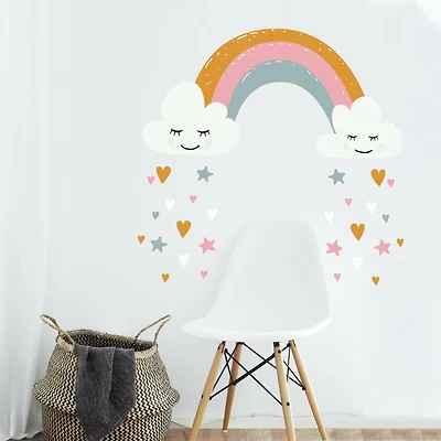 RoomMates Rainbow & Hearts Peel & Stick Giant Wall Decals