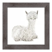 Lilly The Llama Western Framed Print