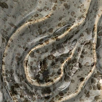 Hello Honey® 7.5" Gray Organic Ceramic Vase with Crackle Glaze