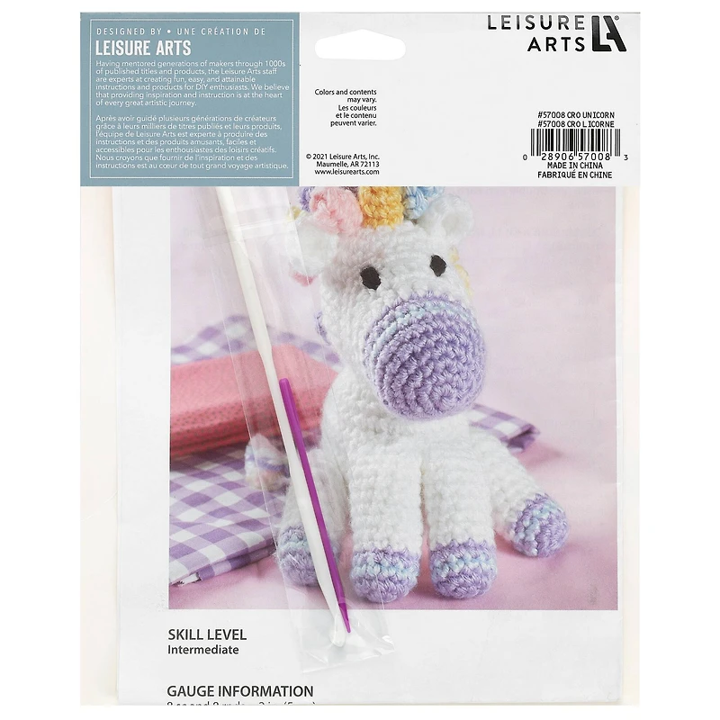 Leisure Arts® Unicorn Crochet Friend Kit