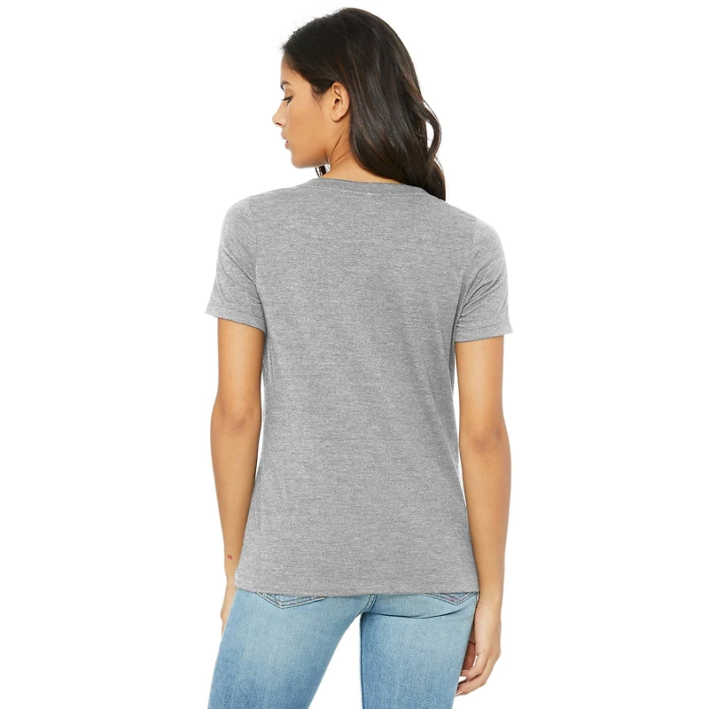 BELLA+CANVAS® Women's Relaxed V-Neck Heather T-Shirt
