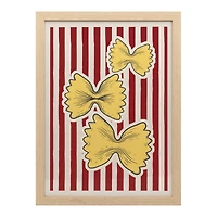 12" x 16" Yellow Farfalle Pasta Framed Wall Décor by Ashland®