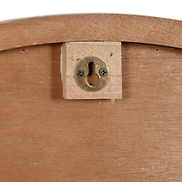 30" Gray Wood Farmhouse Wall Clock