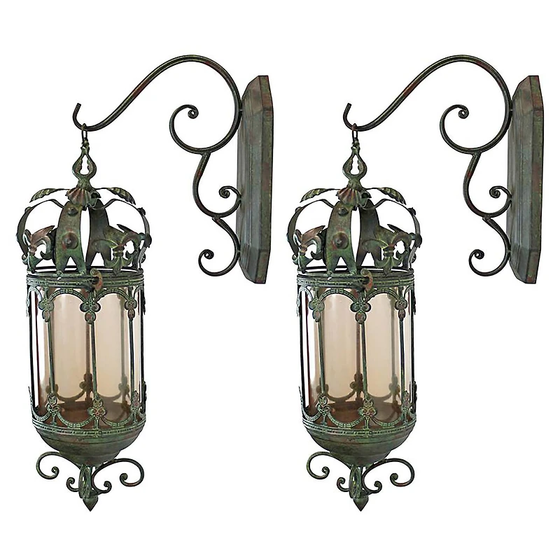 Design Toscano 21" Crown Royale Hanging Pendant Lantern Set
