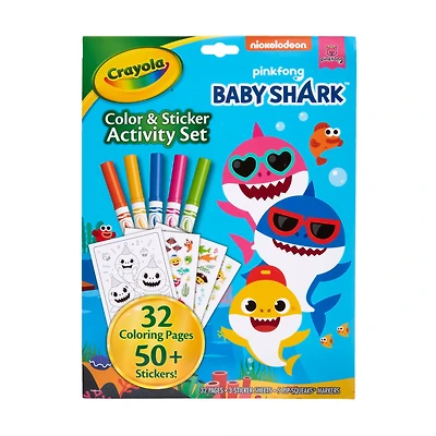 Crayola® Baby Shark™ Color & Sticker Activity Set