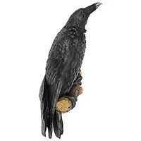 Design Toscano 18" The Raven's Perch Wall Sculpture