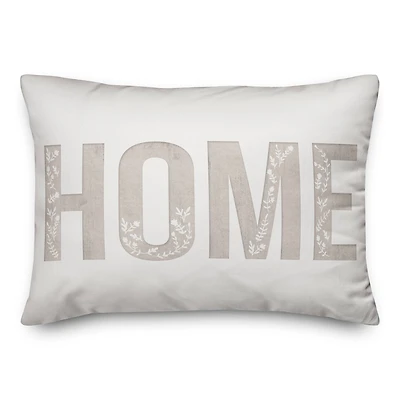 Neutral Home 20" x 14" Throw Pillow
