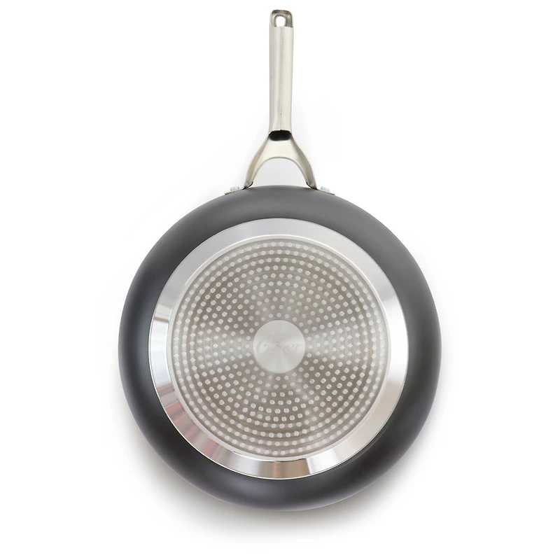 Oster Palladium 12'' Black Aluminum Frying Pan