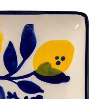 Hello Honey® Blue & Yellow Lemon Stoneware Plate, 12ct.