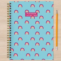 TF Publishing 2024 - 2025 Blue Sky Rainbows Medium Spiral Planner