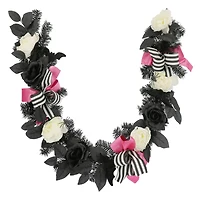6ft. Black Rose & White Peony Garland by Ashland®