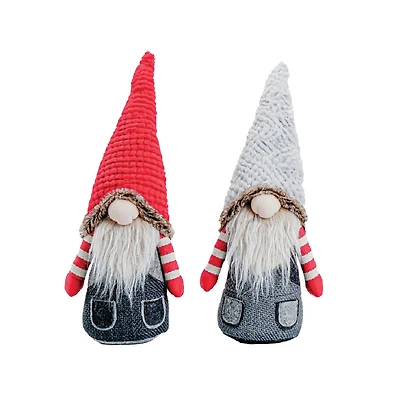 Santa's Workshop 20" Denim Gnomes Set