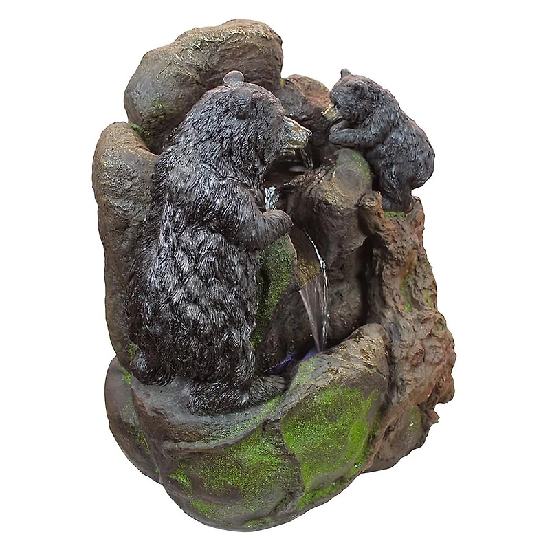 Design Toscano Grizzly Gulch Black Bears Sculptural Fountain