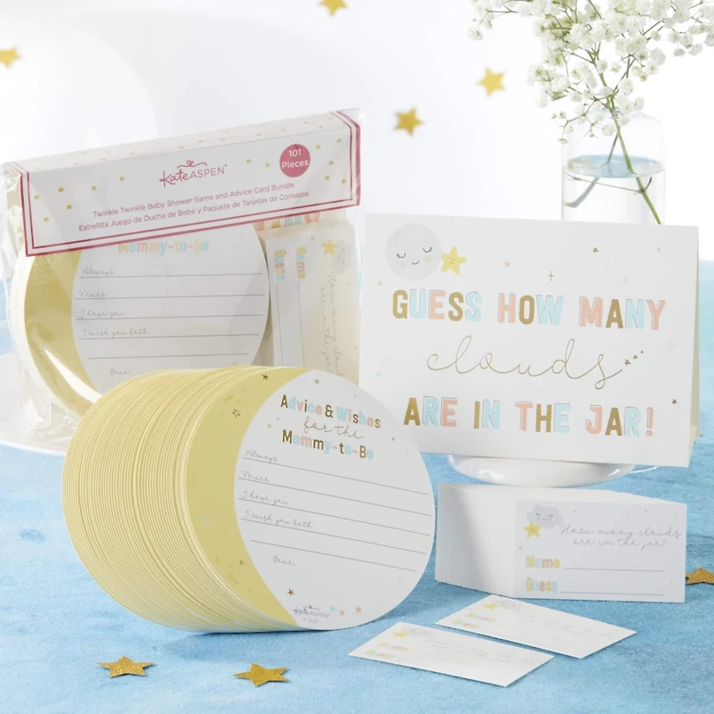 Kate Aspen® Twinkle Twinkle Advice Card & Baby Shower Game Set