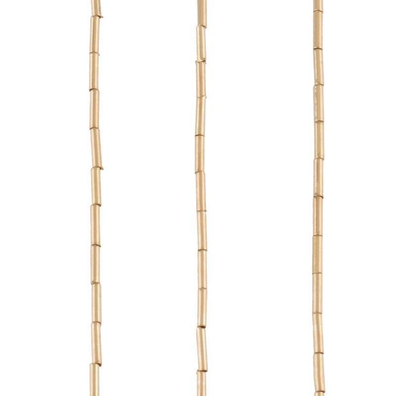 Gold Metal Bugle Beads, 6mm by Bead Landing™